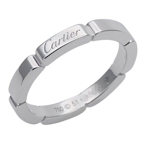 CARTIER White Gold Maillon Panthere Ring #51 - Picture 1 of 8